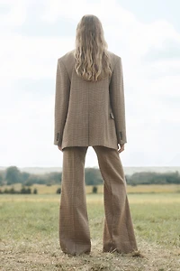 VESTE À CARREAUX 100 % LAINE ÉDITION LIMITÉE