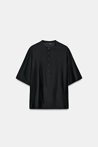 SHORT SLEEVE FLOWY BLOUSE ZW COLLECTION