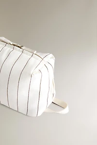STRIPED MAKEUP BAG