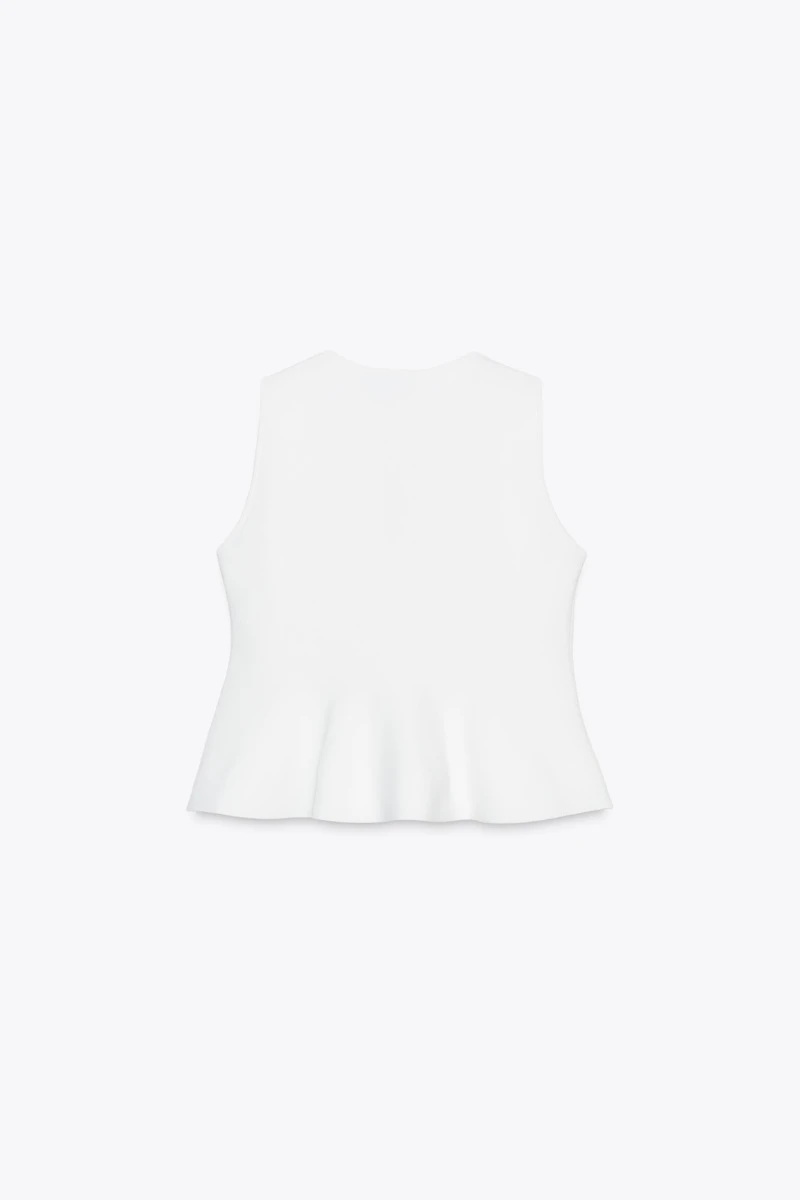 PEPLUM KNIT TOP