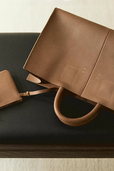MINI-SAC CABAS CUIR