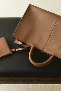 MINI-SAC CABAS CUIR