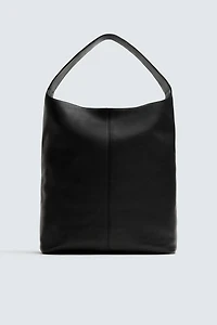LEATHER SHOPPER BAG