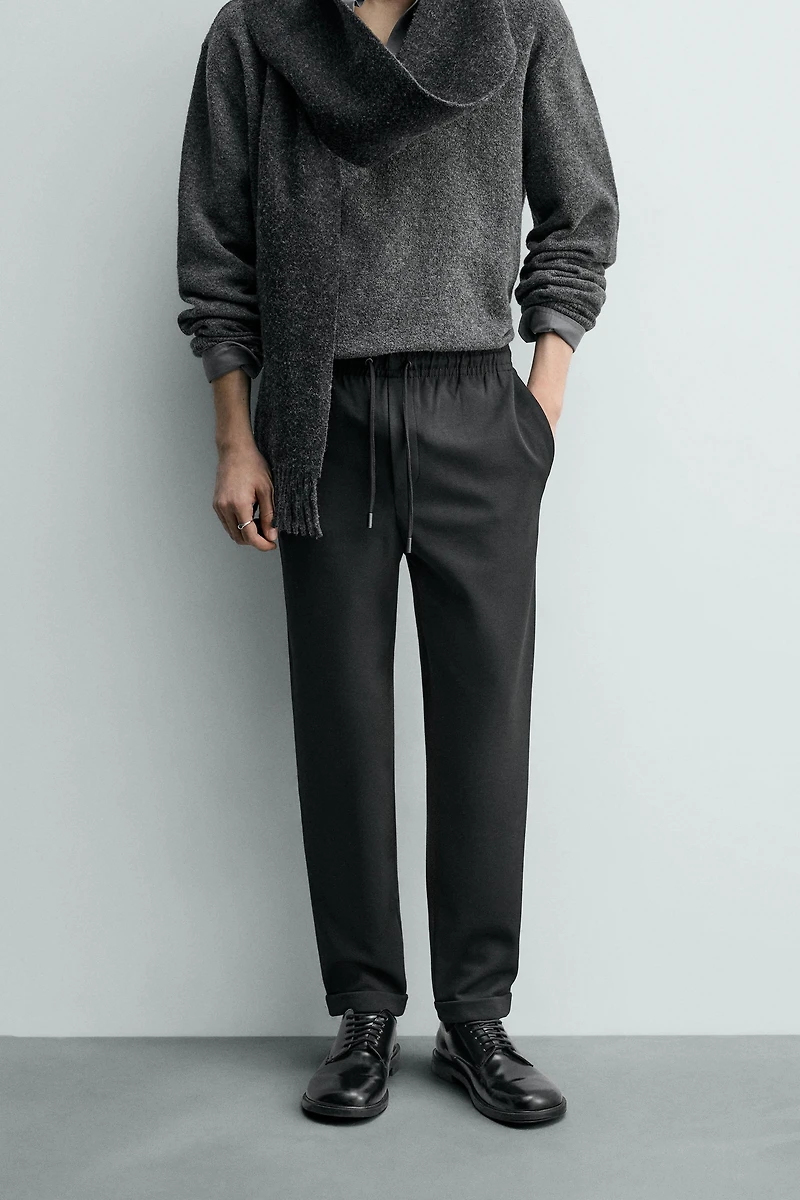 COMFORT NON-IRON JOGGER-WAIST PANTS