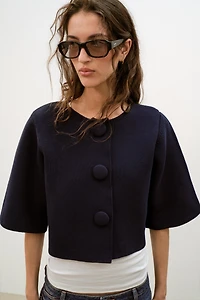 GILET COURT EN MAILLE