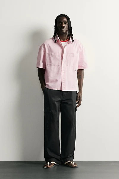 CONTRASTING RELAXED FIT SHIRT