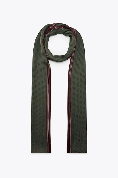 PRINTED SATIN SCARF
