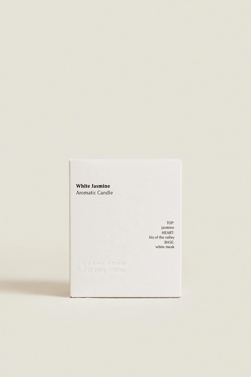 G) WHITE JASMINE SCENTED CANDLE