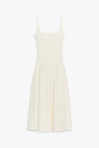 TEXTURED STRAPPY DRESS