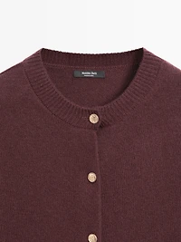 Cardigan boutons dorés