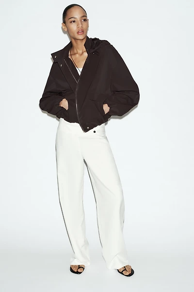 RUBBERIZED HOODIE JACKET