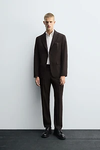 WOOL SUIT PANTS
