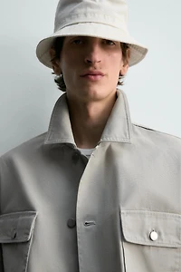 RELAXED FIT WASHED POCKET JACKET