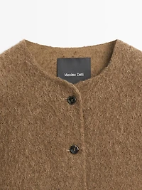 Veste en laine d’alpaga finition brossée