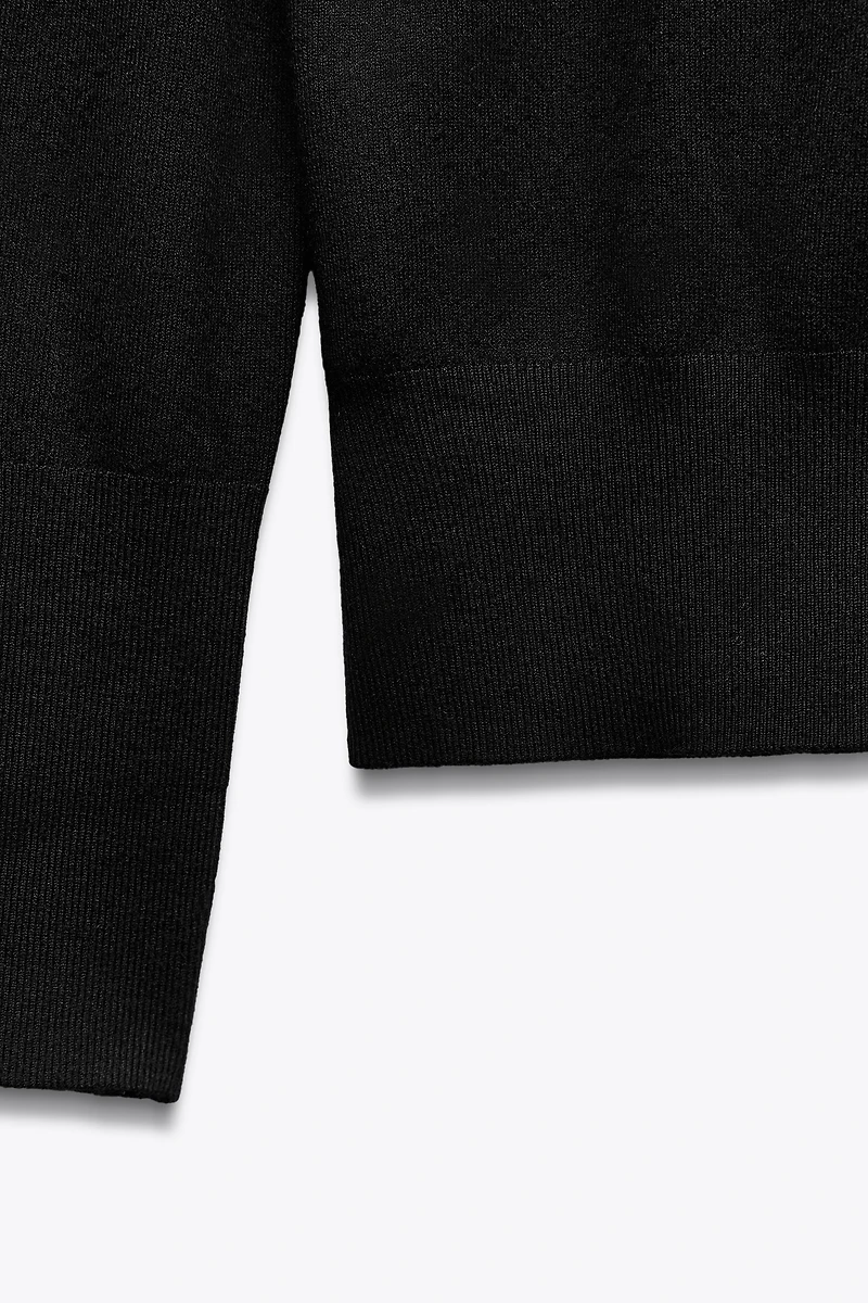 BASIC PLAIN KNIT SWEATER