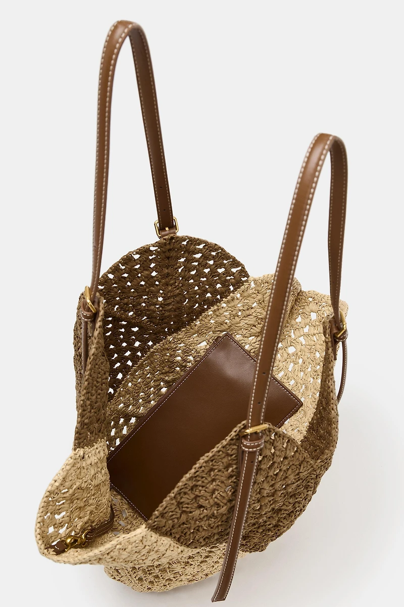 WOVEN BODY SHOPPER BAG