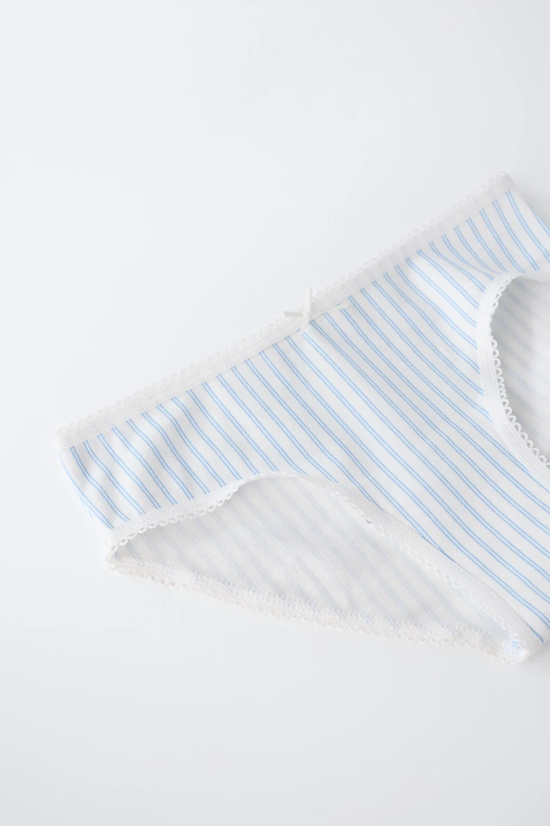 6-14 YEARS / SIX-PACK OF STRIPED AND CHERRY UNDERWEAR