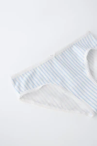 6-14 YEARS / SIX-PACK OF STRIPED AND CHERRY UNDERWEAR