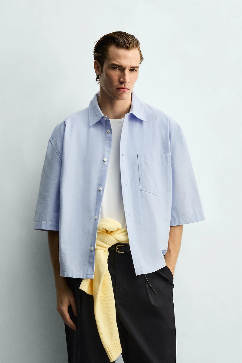 BOXY FIT SHIRT WITH POCKET