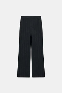 HERRINGBONE STRAIGHT LEG PANTS