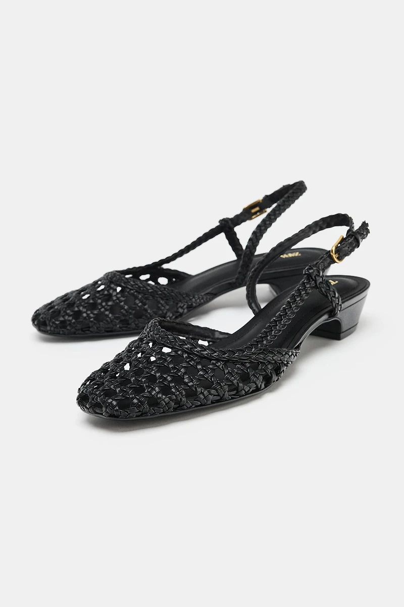 WOVEN SLINGBACK SHOES