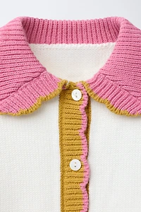 CONTRAST CARDIGAN
