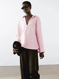 Pantalon lin taille élastique