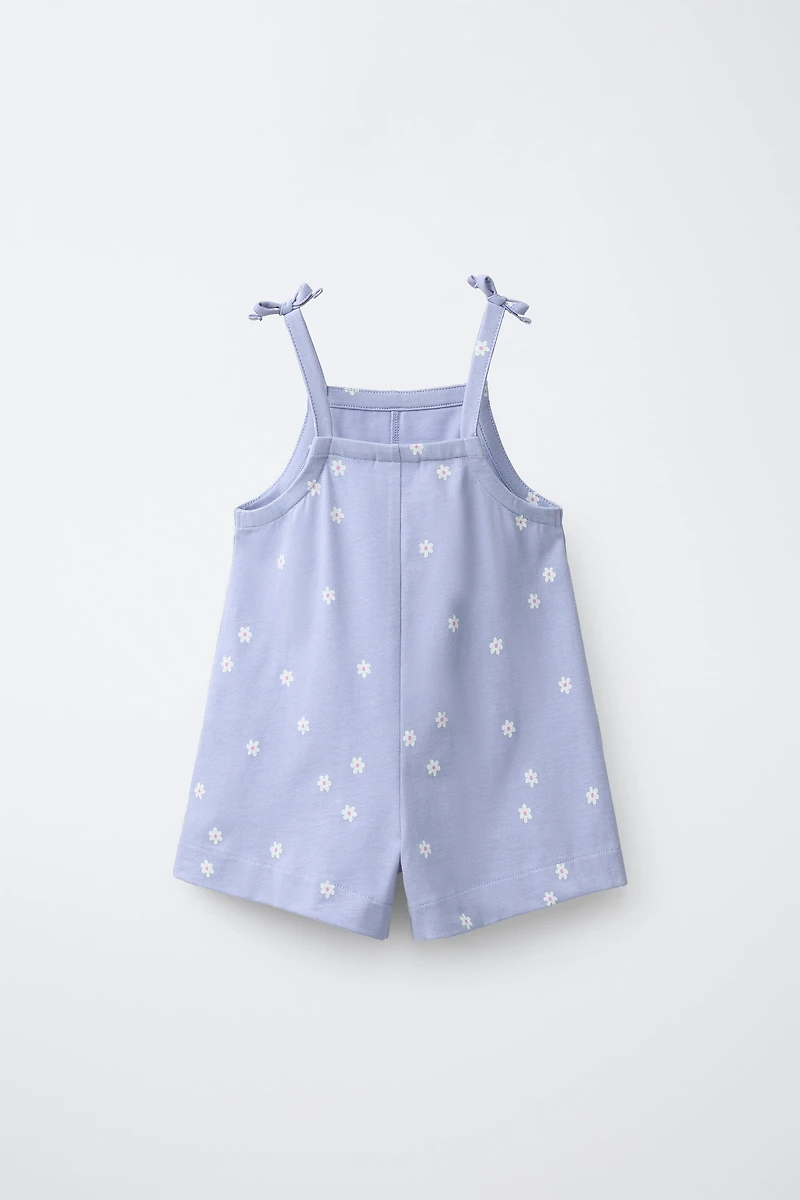 SHORT FLORAL PRINT JUMPSUIT