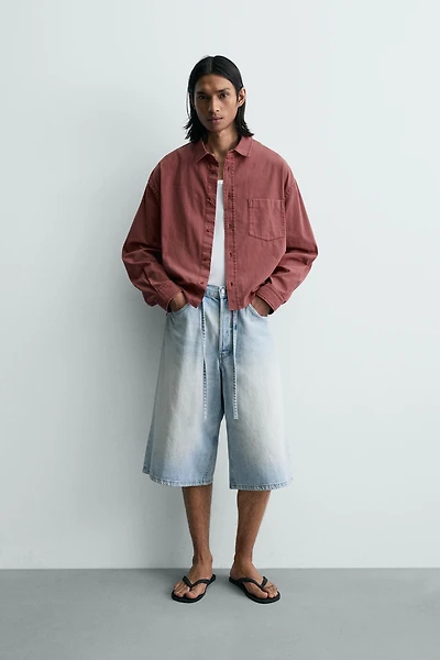 WASHED BOXY FIT SHIRT