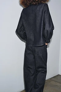 ZW COLLECTION DENIM TIE SHIRT
