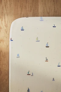 KIDS' COTTON FITTED SHEET BOATS