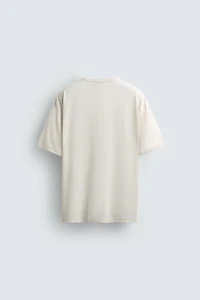 HEMP-VISCOSE STRIPED T-SHIRT
