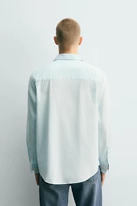 LIGHTWEIGHT COTTON DENIM SHIRT