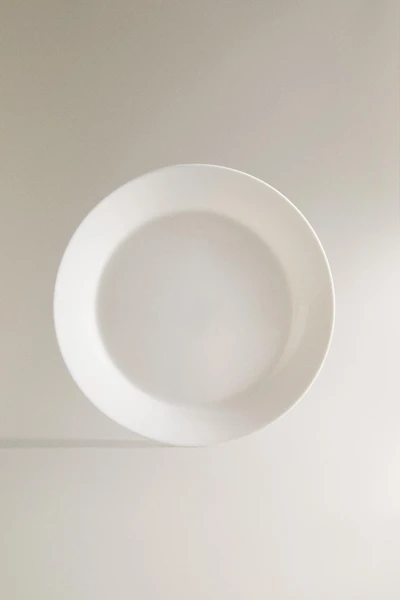 ASSIETTE PLATE VERRE BLANC