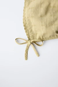 BONNET DENTELLE BRODERIE