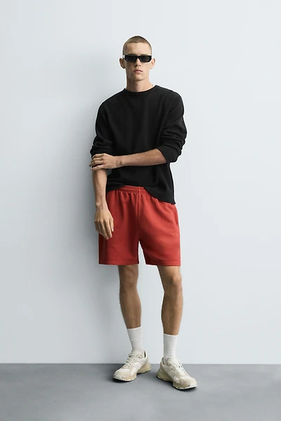 WASHED JOGGER SHORTS