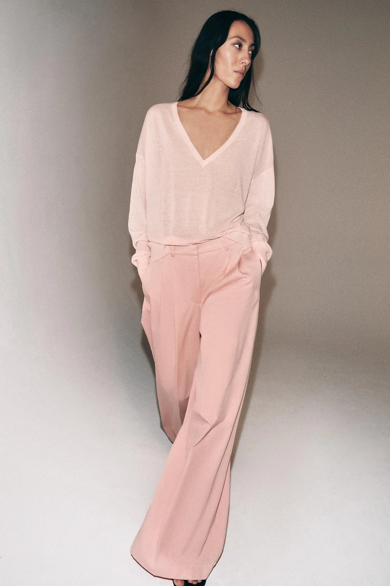 ZW COLLECTION PLEATED WIDE LEG PANTS