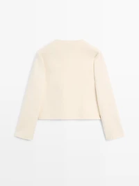 Short wool blend jacket