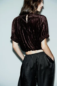 VELVET BALLOON TOP