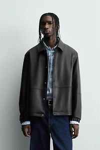 FAUX LEATHER JACKET