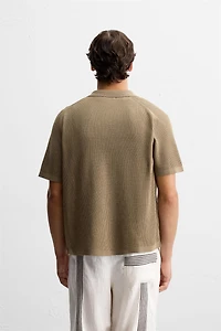 RELAXED FIT KNIT SHIRT