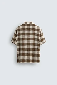 CHEMISE STRUCTURÉE À CARREAUX