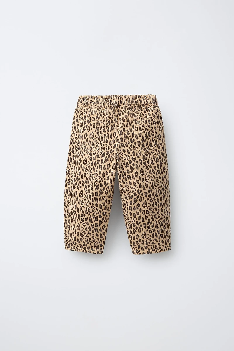 PANTALON BARREL ANIMAL PRINT