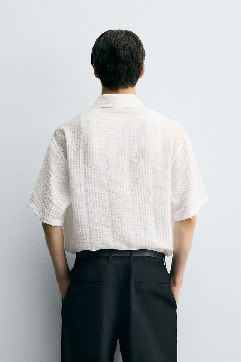 CHEMISE FLUIDE STRUCTURÉE