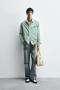 PLUTO PATCH STRIPED SHIRT HARRY LAMBERT FOR ZARA X DISNEY