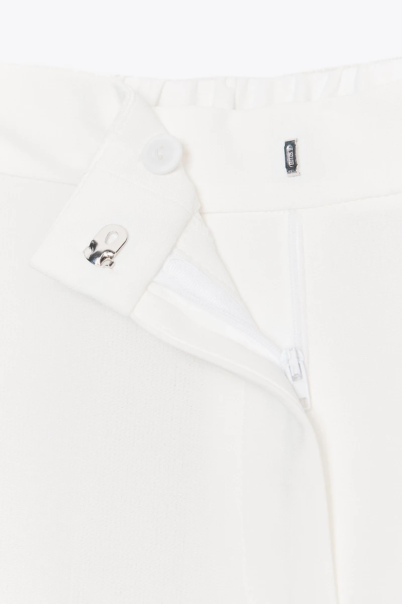 WIDE LEG ELASTIC WAIST PANTS