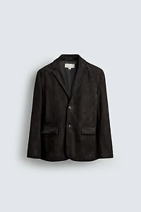 SUEDE LEATHER BLAZER