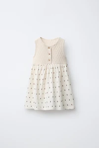 ROBE COMBINÉE À IMPRIMÉ FLEURI