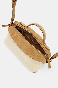 LONG FAUX SHEARLING BAG