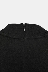 PLAIN KNIT MINI DRESS